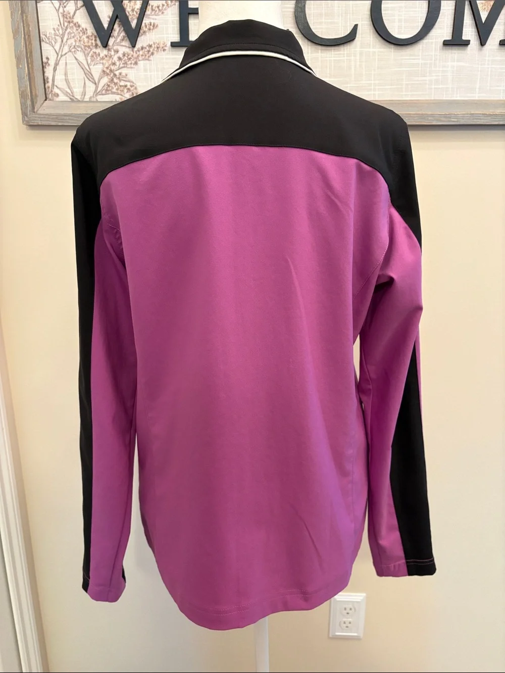 made for life Pink and Black Zip-Front Jacket Medium - Picture 7 of 12